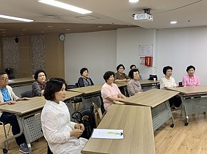 [노인사회활동지원사업]시장형 갤러리카페 7월 소양교육 및 간담회 진행