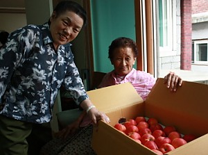 [경로당]남양주 광염교회와 함께하는 한가위 사랑의 과일 나눔